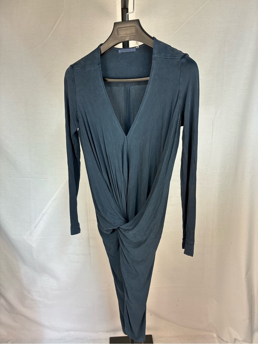 YFB Young Fabulous Broke Adele Front Twist Dress in Teal XS